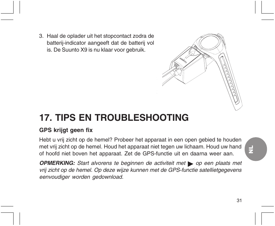 Tips en troubleshooting | SUUNTO X9 User Manual | Page 207 / 286