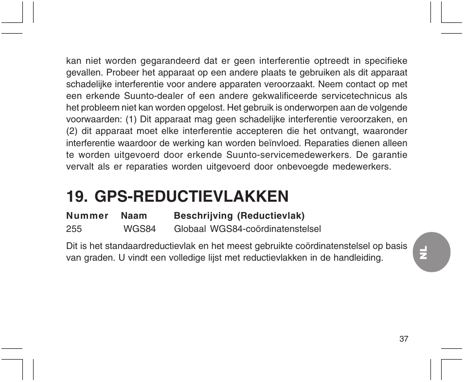 Gps-reductievlakken | SUUNTO X9 User Manual | Page 213 / 286