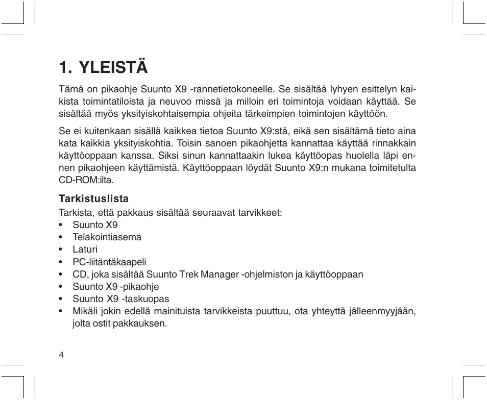 Yleistä | SUUNTO X9 User Manual | Page 216 / 286