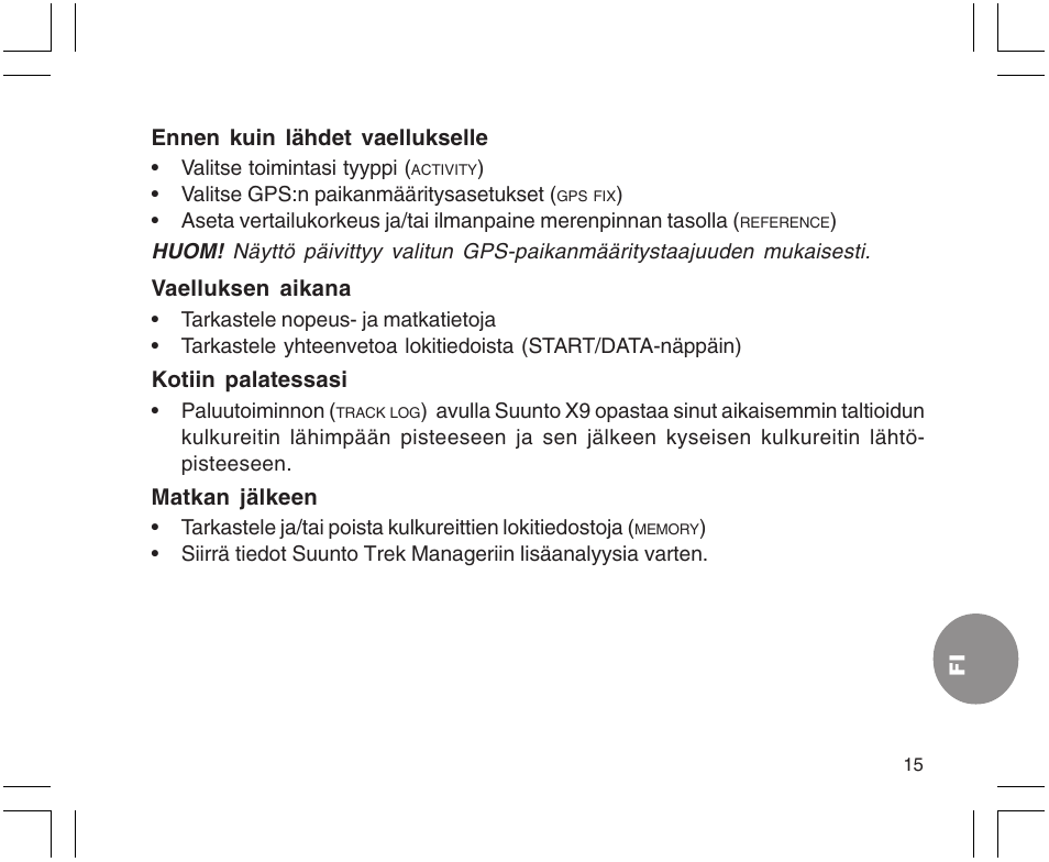 SUUNTO X9 User Manual | Page 227 / 286