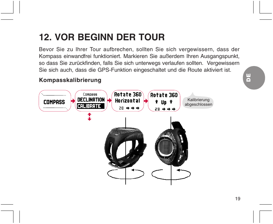 Vor beginn der tour | SUUNTO X9 User Manual | Page 89 / 286