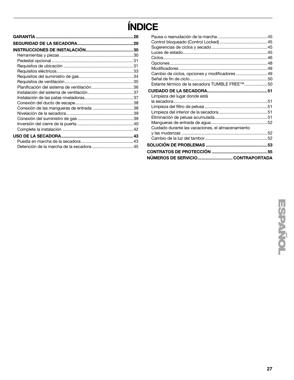 Índice | SUUNTO 110.9772 User Manual | Page 27 / 56