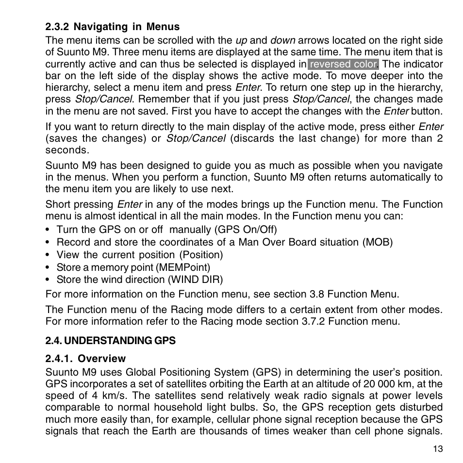 SUUNTO M9_en.p65 User Manual | Page 13 / 79