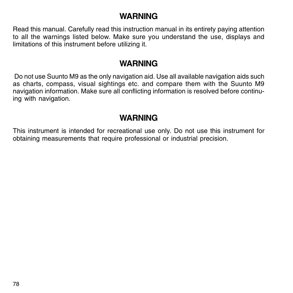 SUUNTO M9_en.p65 User Manual | Page 78 / 79