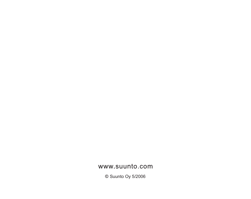 SUUNTO t1 User Manual | Page 40 / 40