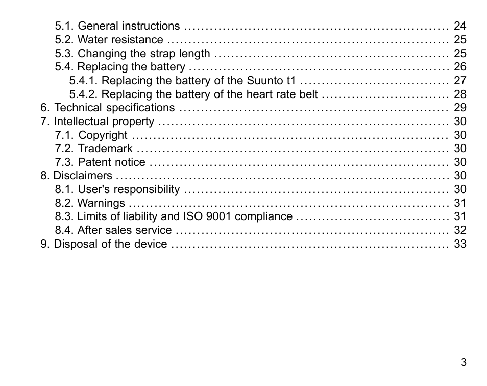 SUUNTO t1 User Manual | Page 5 / 40