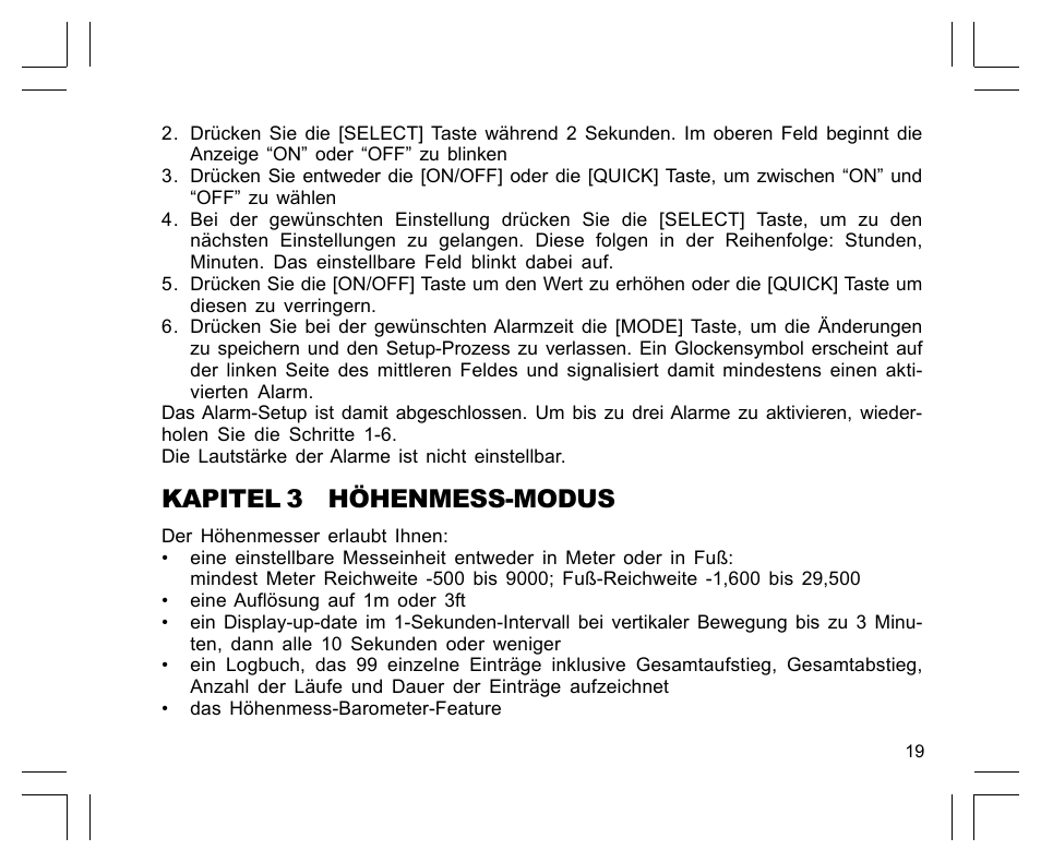 Kapitel 3 höhenmess-modus | SUUNTO EN | FR | DE | ES | IT | NL | FI | SV User Manual | Page 105 / 352