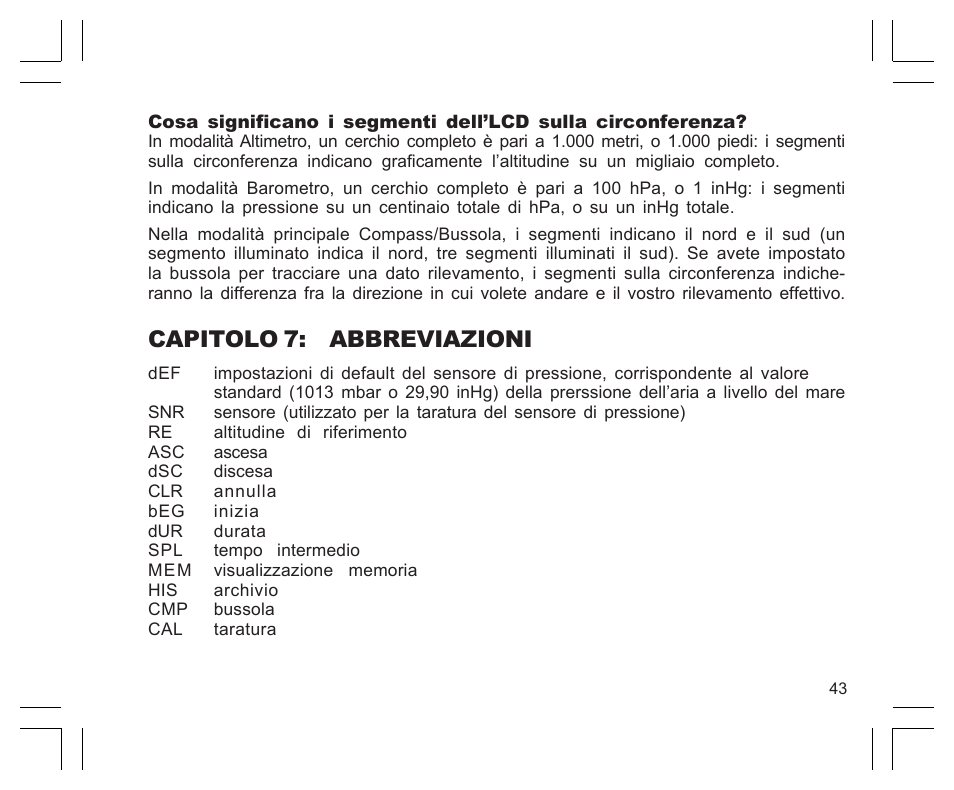 Capitolo 7: abbreviazioni | SUUNTO EN | FR | DE | ES | IT | NL | FI | SV User Manual | Page 219 / 352