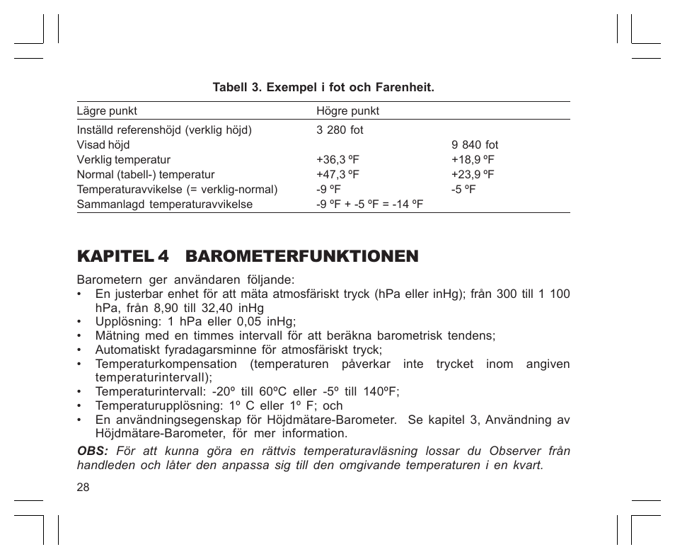 Kapitel 4 barometerfunktionen | SUUNTO EN | FR | DE | ES | IT | NL | FI | SV User Manual | Page 332 / 352