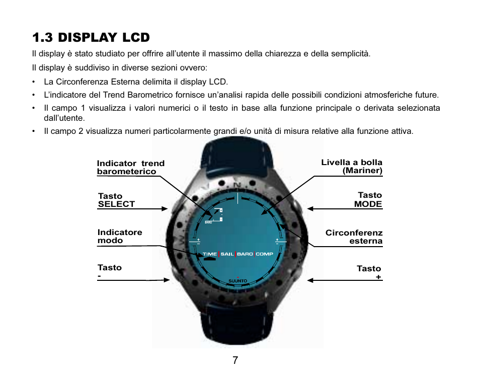 3 display lcd | SUUNTO MARINER | REGATTA | YACHTSMAN User Manual | Page 159 / 288