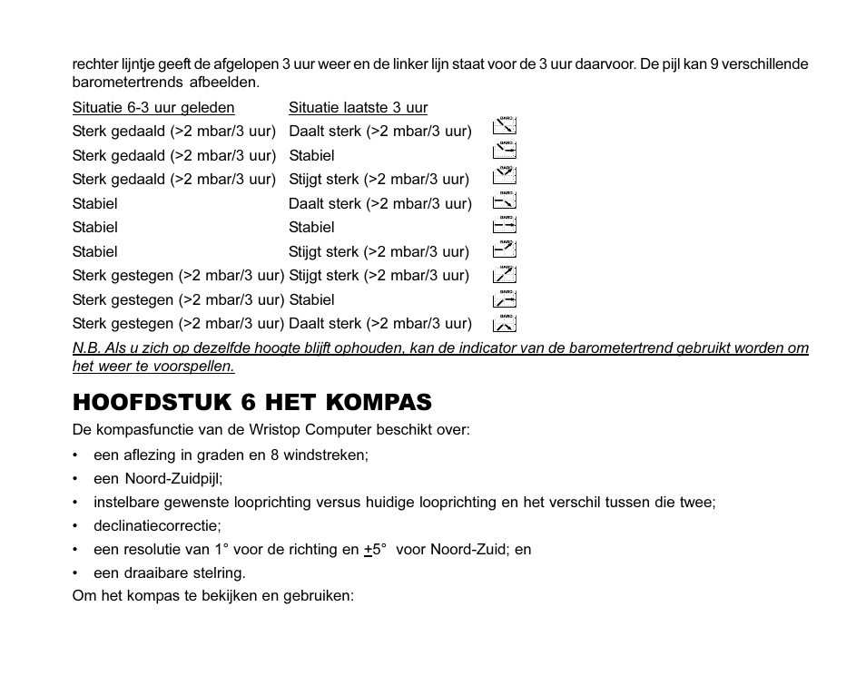 Hoofdstuk 6 het kompas | SUUNTO MARINER | REGATTA | YACHTSMAN User Manual | Page 214 / 288