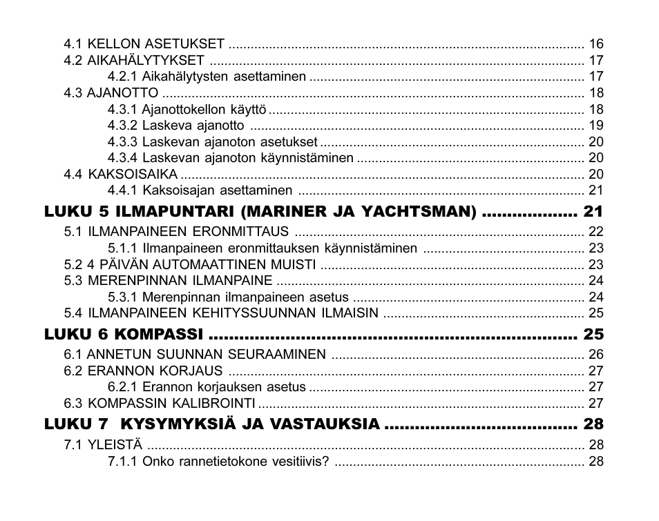 SUUNTO MARINER | REGATTA | YACHTSMAN User Manual | Page 225 / 288