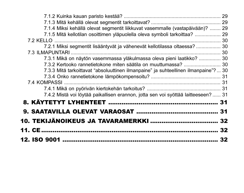 SUUNTO MARINER | REGATTA | YACHTSMAN User Manual | Page 226 / 288