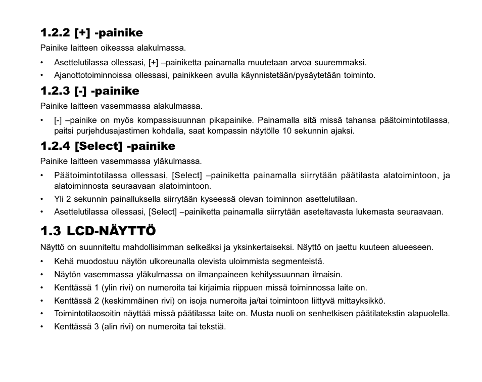 3 lcd-näyttö | SUUNTO MARINER | REGATTA | YACHTSMAN User Manual | Page 228 / 288