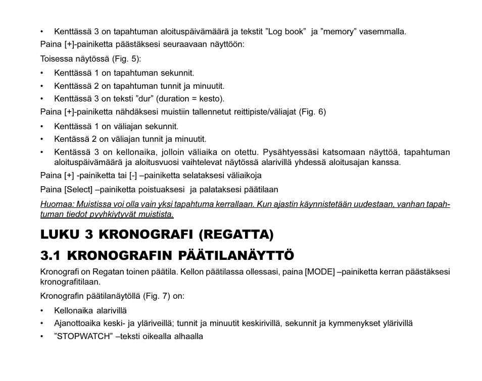 SUUNTO MARINER | REGATTA | YACHTSMAN User Manual | Page 234 / 288