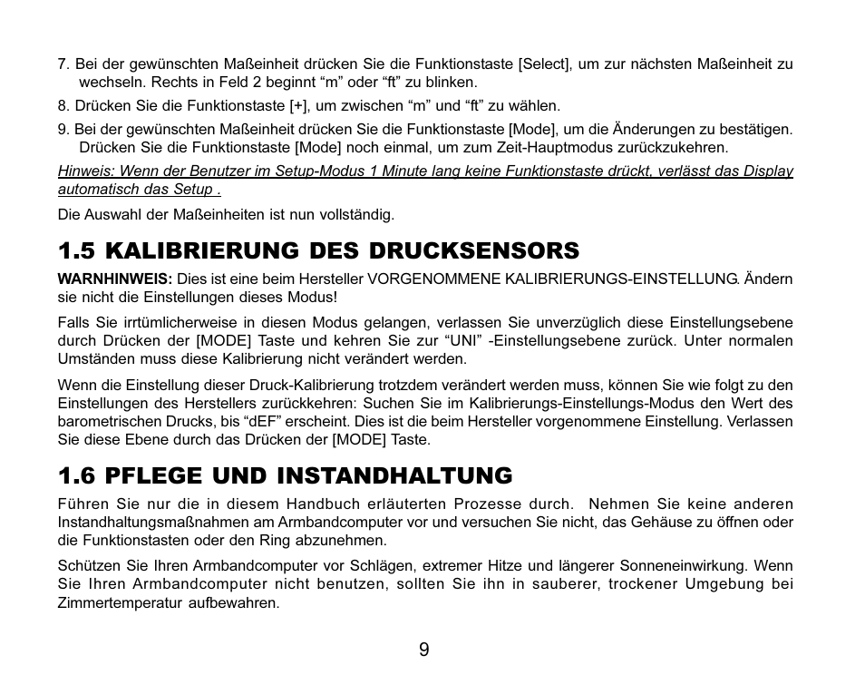 5 kalibrierung des drucksensors, 6 pflege und instandhaltung | SUUNTO MARINER | REGATTA | YACHTSMAN User Manual | Page 87 / 288