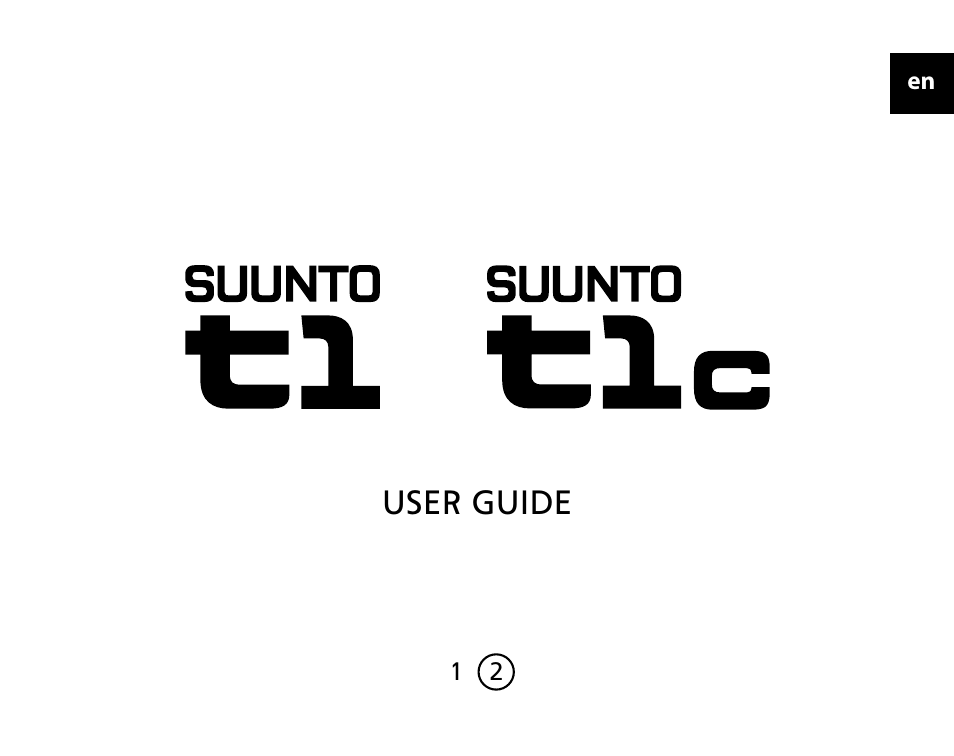 SUUNTO t1c User Manual | 37 pages