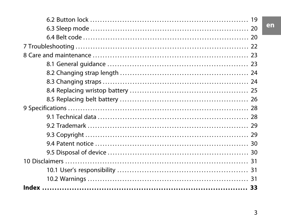 SUUNTO t1c User Manual | Page 4 / 37