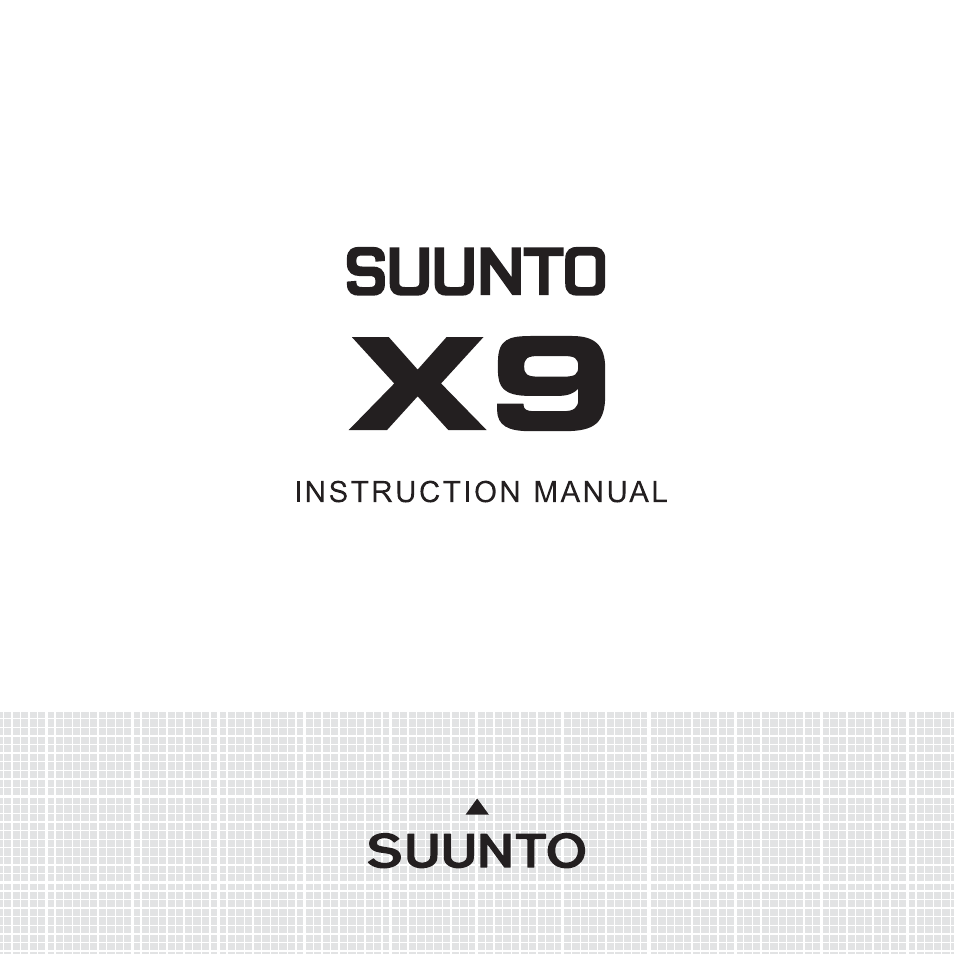 SUUNTO X9_en. User Manual | 100 pages