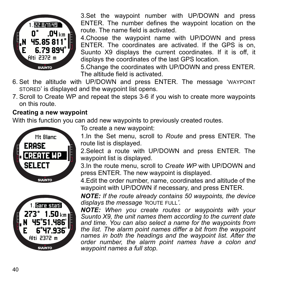 SUUNTO X9_en. User Manual | Page 42 / 100