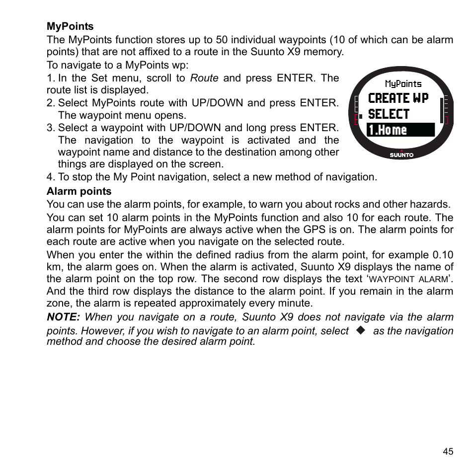 SUUNTO X9_en. User Manual | Page 47 / 100