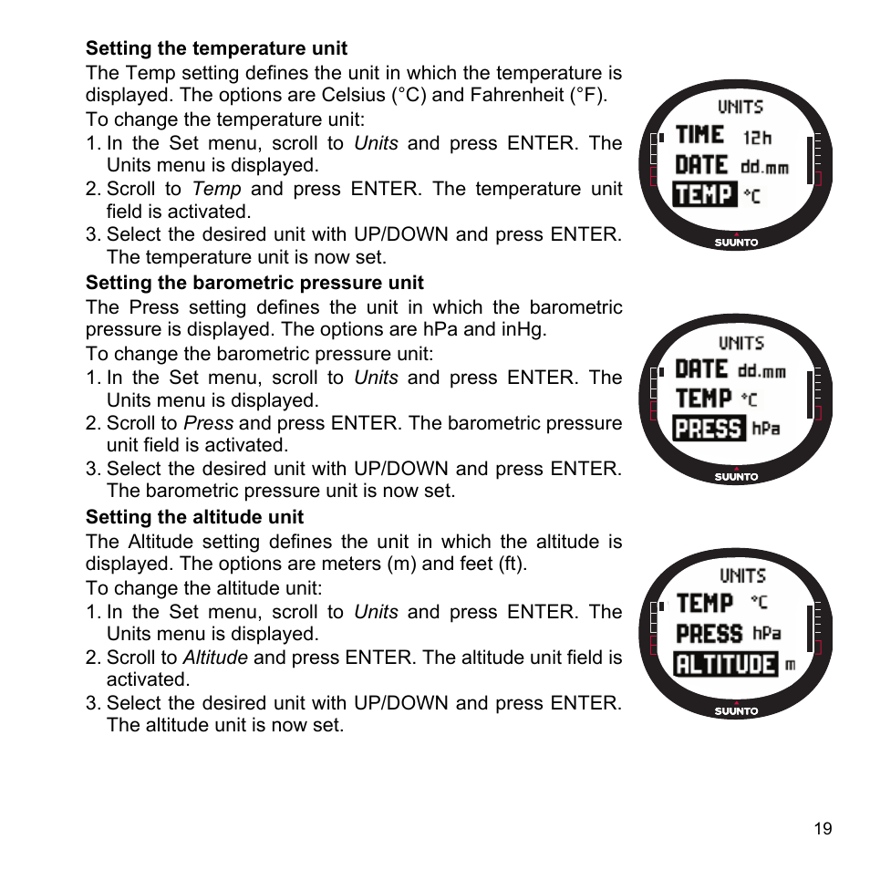 SUUNTO X9i User Manual | Page 20 / 97