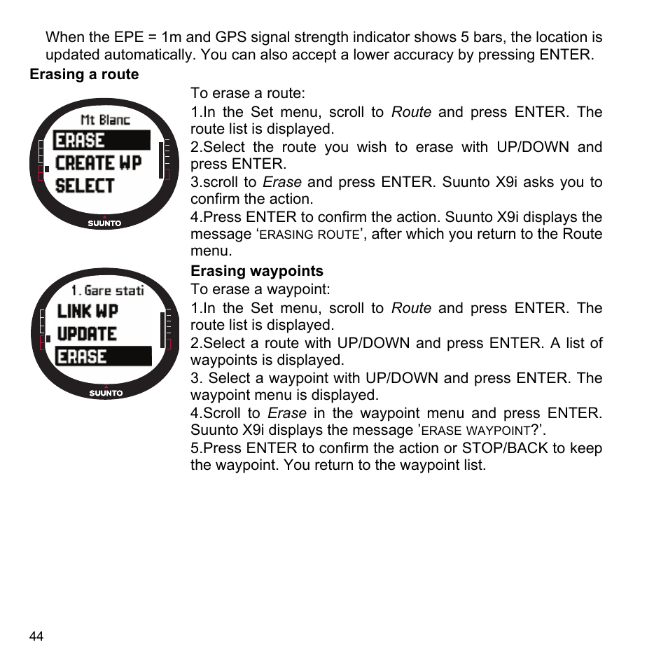 SUUNTO X9i User Manual | Page 45 / 97