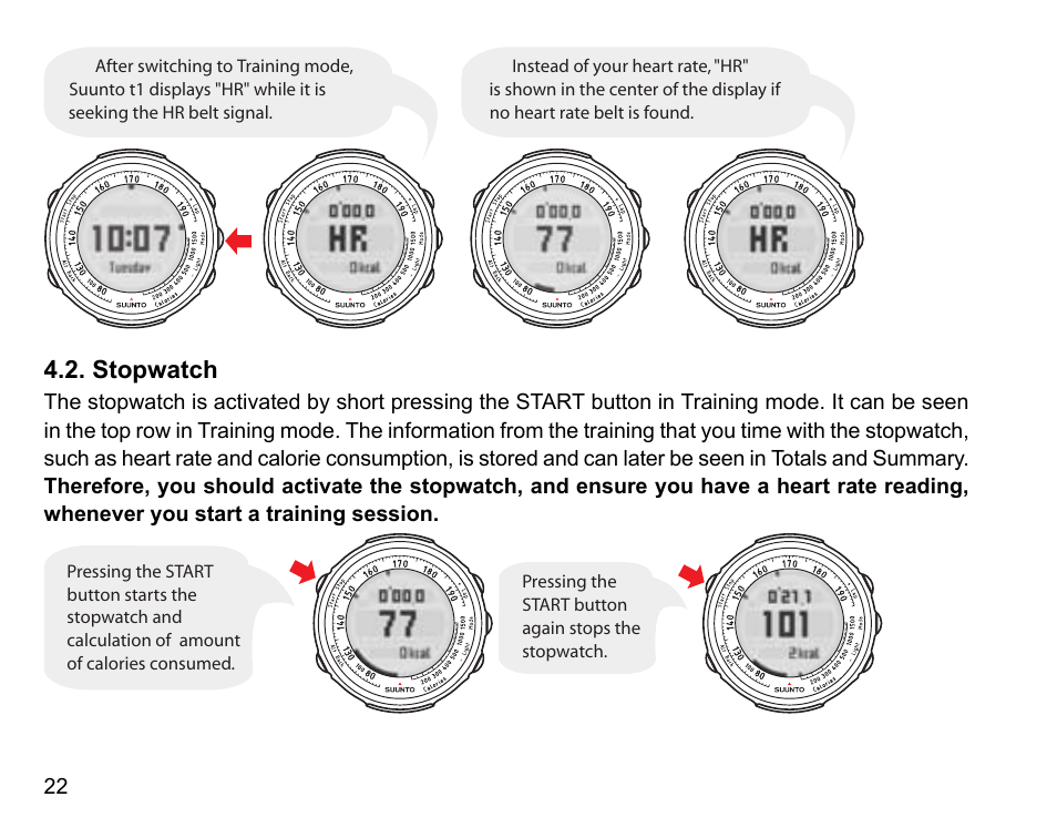 Stopwatch | SUUNTO Stopwatch User Manual | Page 24 / 38