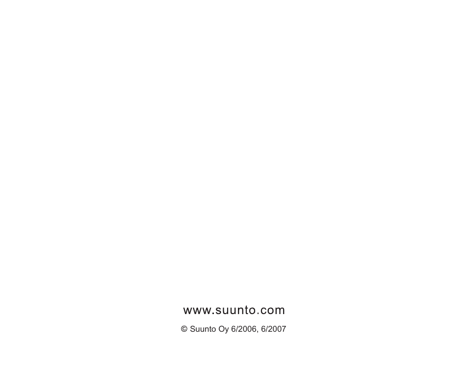 SUUNTO Stopwatch User Manual | Page 38 / 38