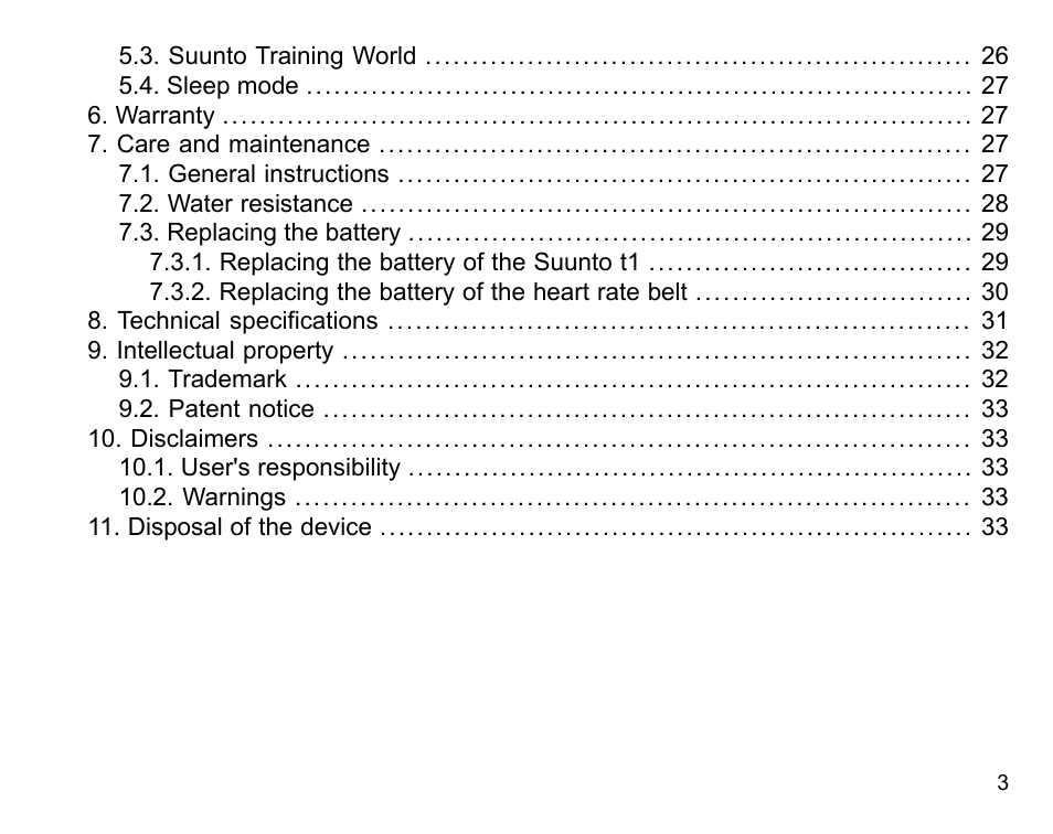 SUUNTO Stopwatch User Manual | Page 5 / 38