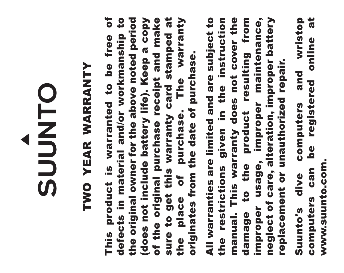 SUUNTO D6 User Manual | Page 107 / 110