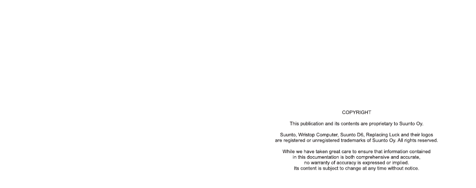 SUUNTO D6 User Manual | Page 109 / 110