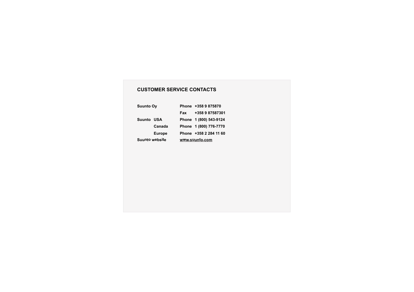 SUUNTO D6 User Manual | Page 2 / 110