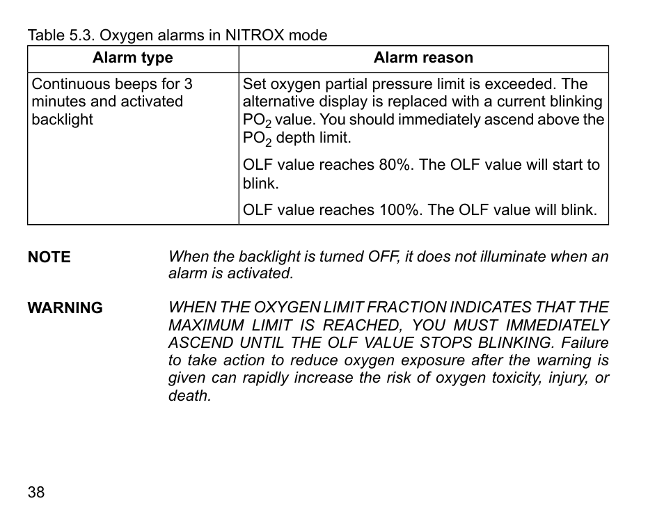 SUUNTO D6 User Manual | Page 38 / 110