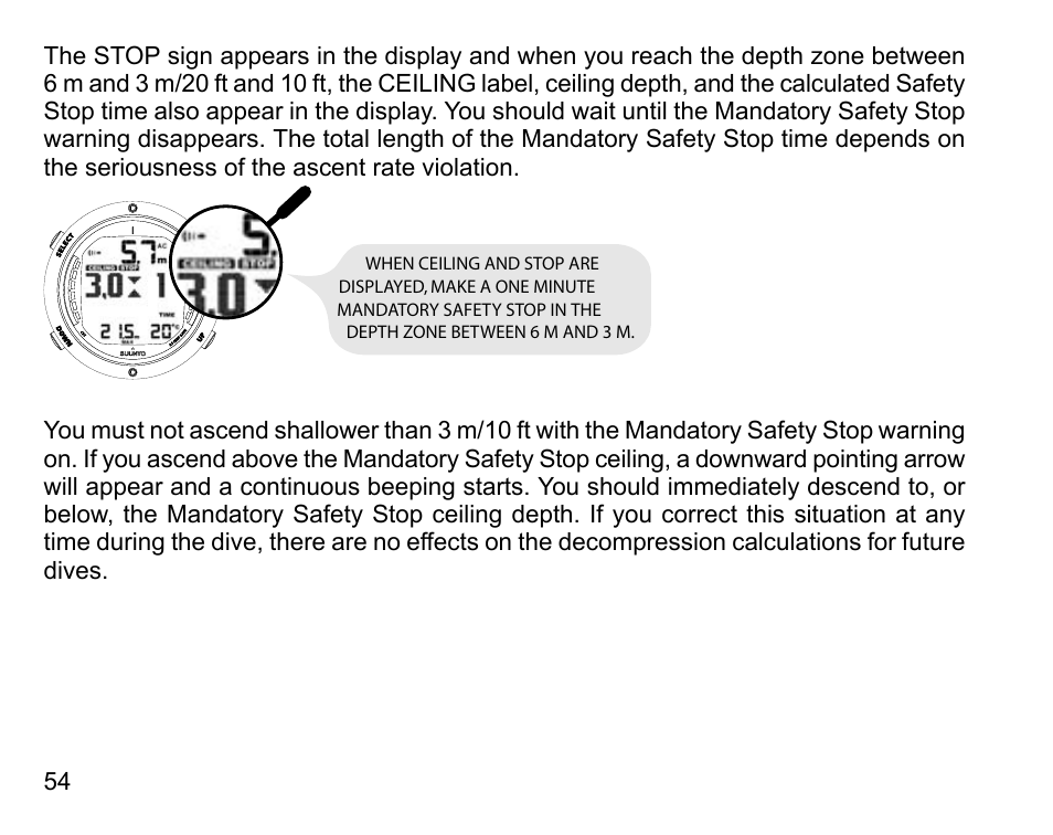 SUUNTO D6 User Manual | Page 54 / 110