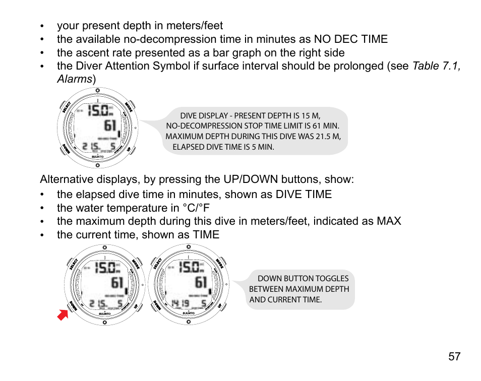 SUUNTO D6 User Manual | Page 57 / 110