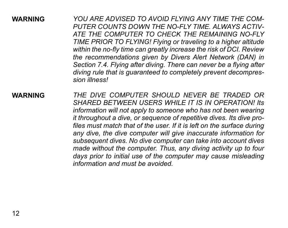 SUUNTO D6I User Manual | Page 11 / 130