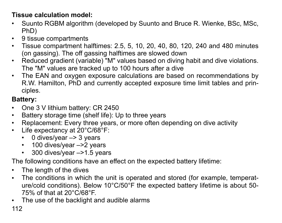 SUUNTO D6I User Manual | Page 111 / 130