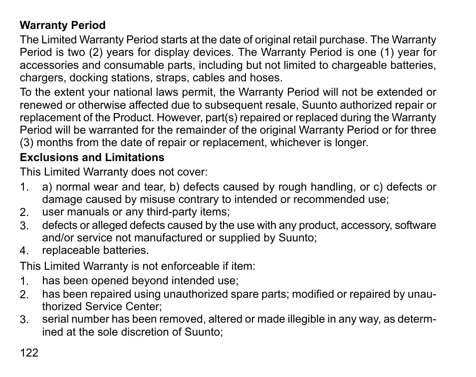 SUUNTO D6I User Manual | Page 121 / 130