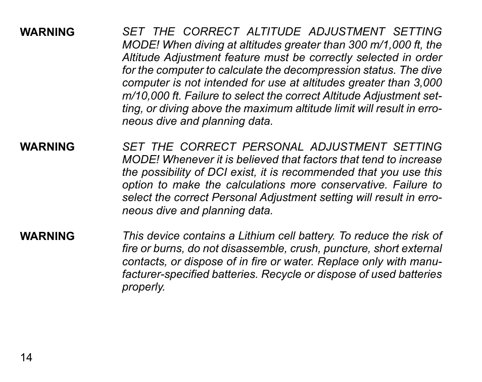 SUUNTO D6I User Manual | Page 13 / 130