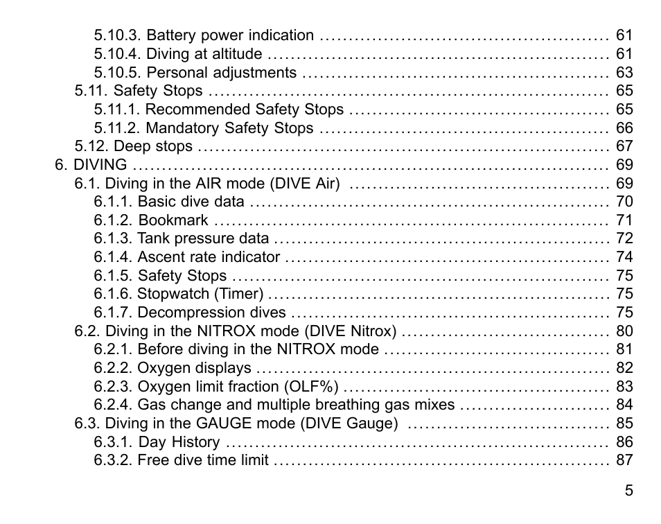 SUUNTO D6I User Manual | Page 4 / 130