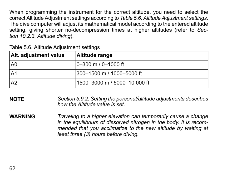 SUUNTO D6I User Manual | Page 61 / 130