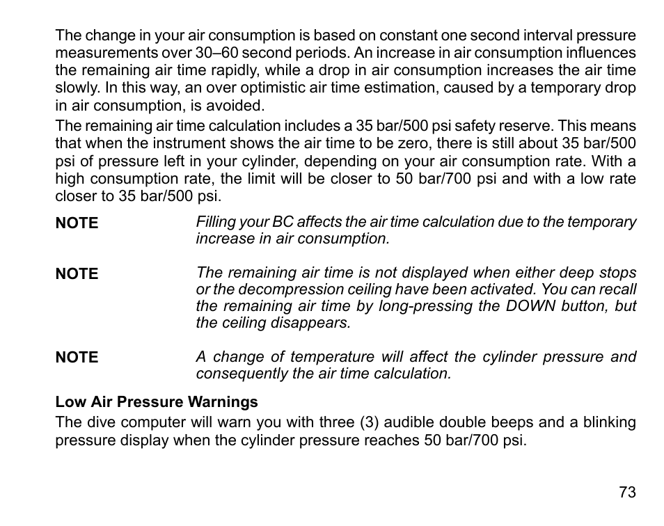 SUUNTO D6I User Manual | Page 72 / 130