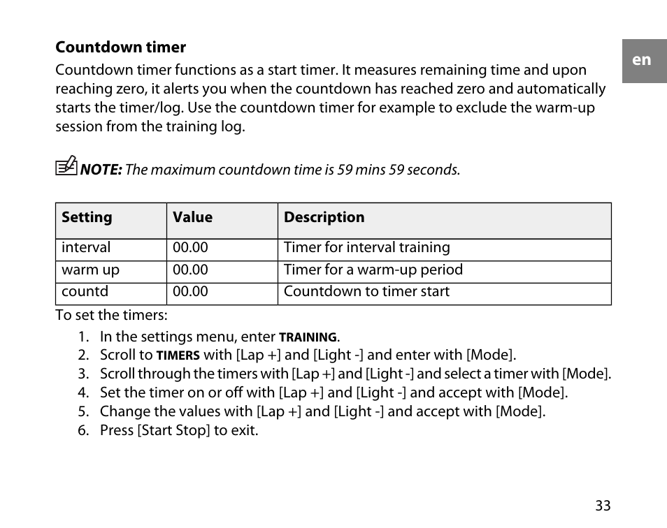 SUUNTO T6D User Manual | Page 34 / 59