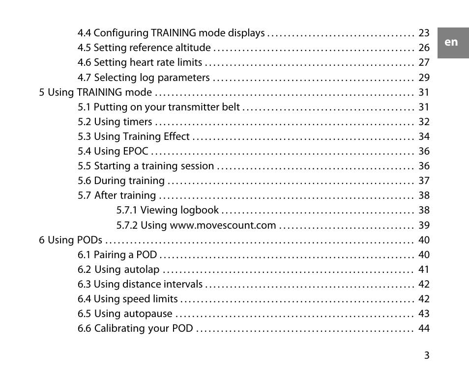 SUUNTO T6D User Manual | Page 4 / 59