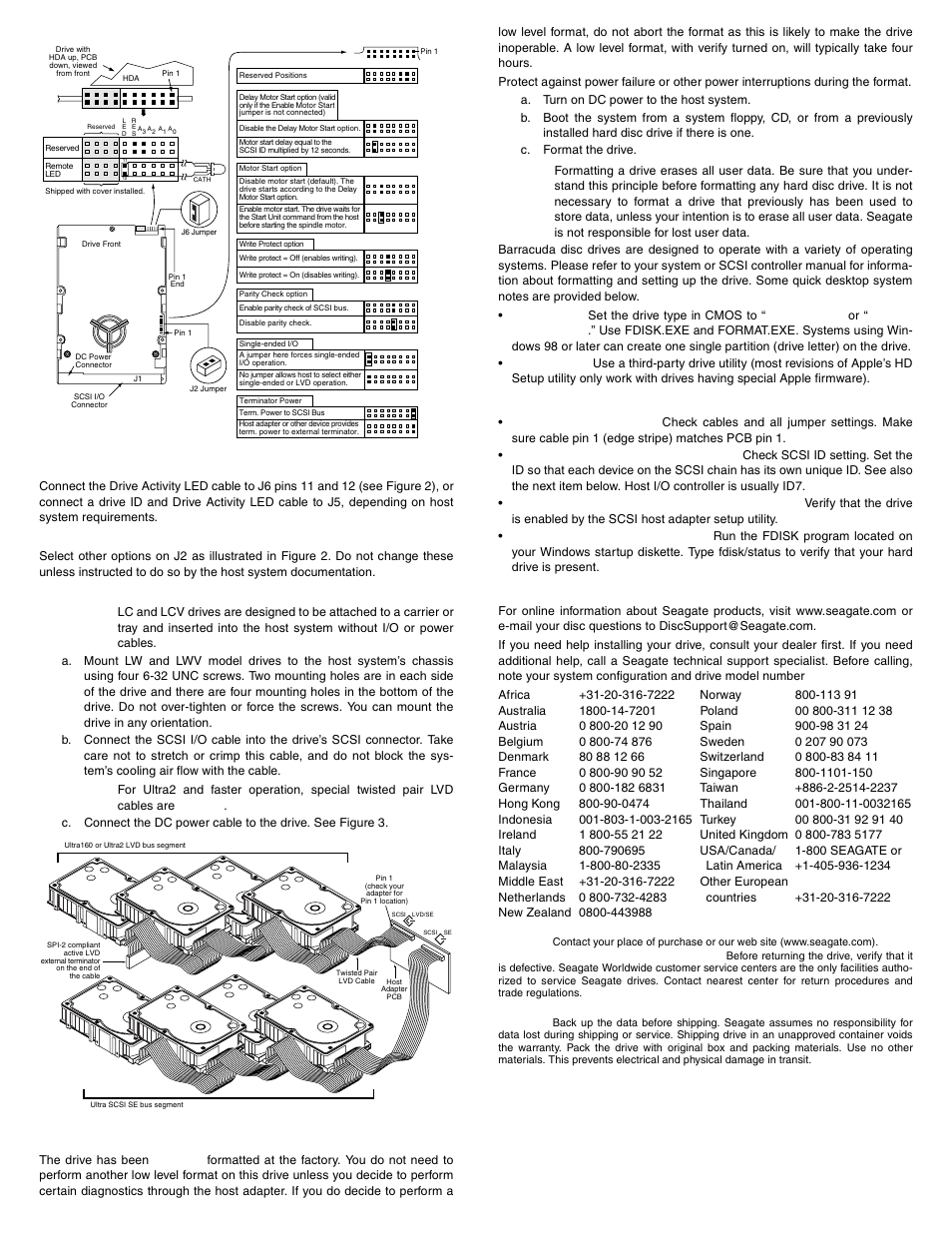 Troubleshooting, Seagate support services | Seagate BARRACUDA ST1181677LCV User Manual | Page 2 / 2
