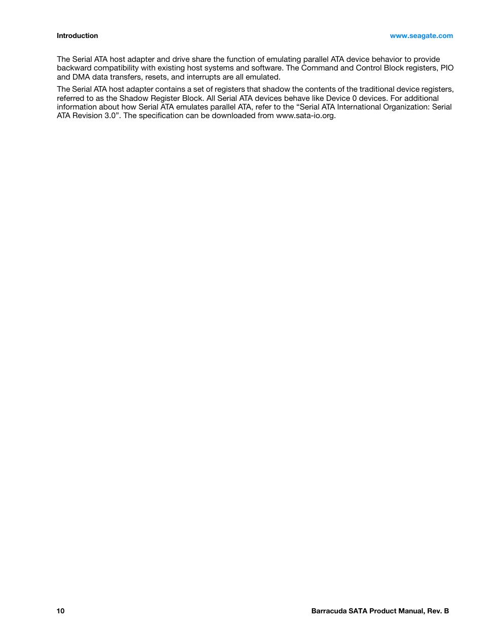 Seagate BARRACUDA ST3320413AS User Manual | Page 10 / 48