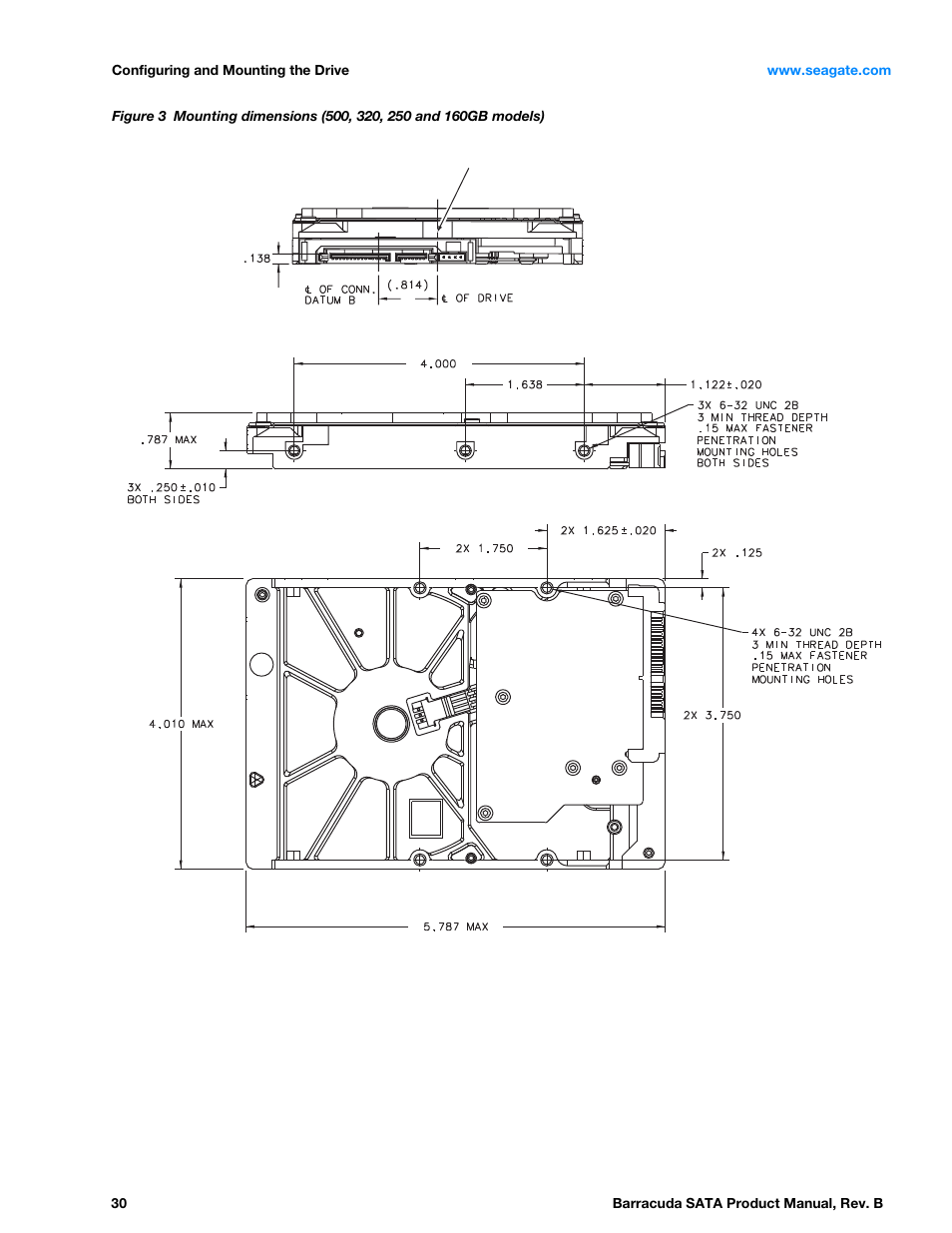 Figure 3 | Seagate BARRACUDA ST3320413AS User Manual | Page 30 / 48