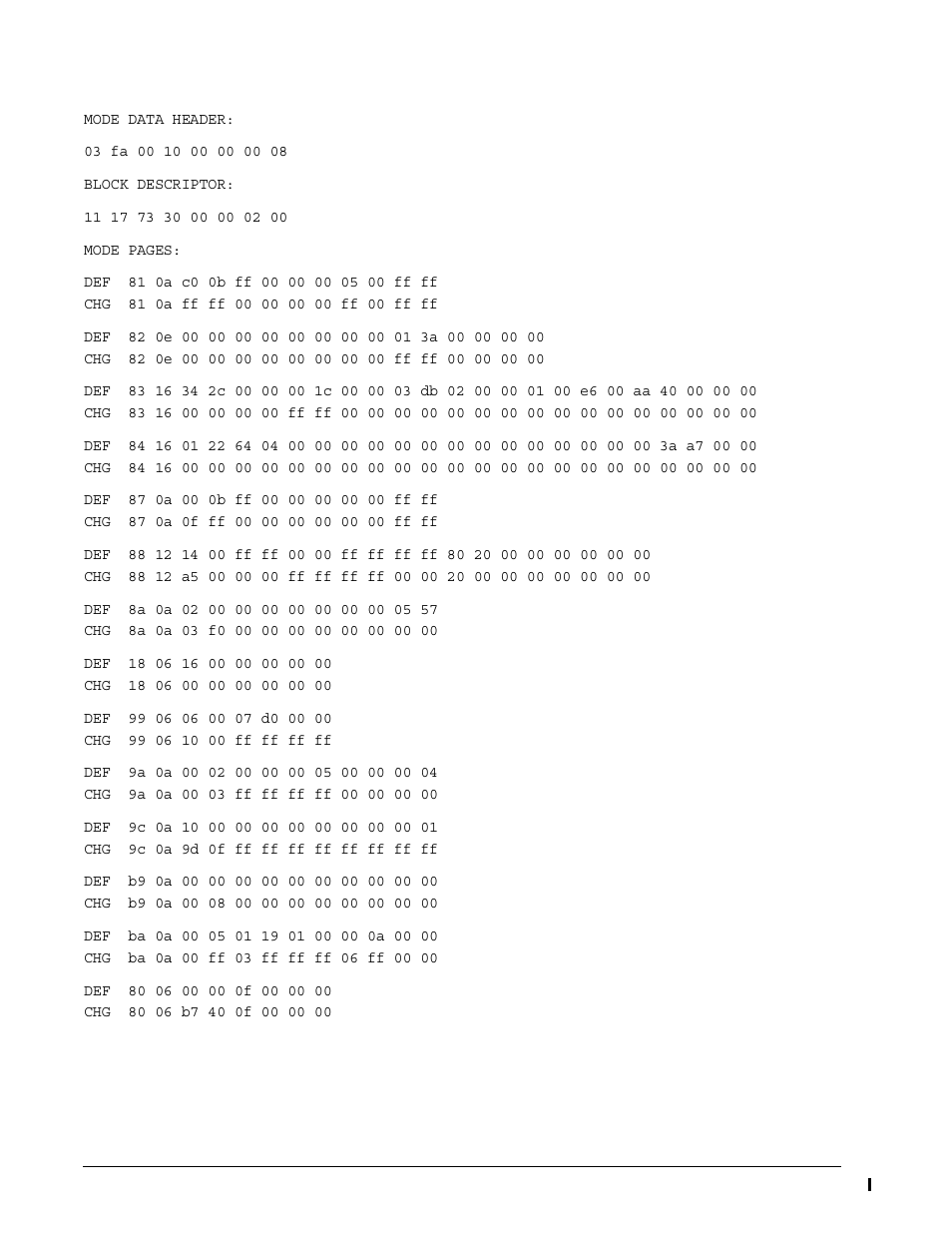 2 st3146855ss mode sense data | Seagate Cheetah 15K.5 SAS ST373455SS User Manual | Page 60 / 86