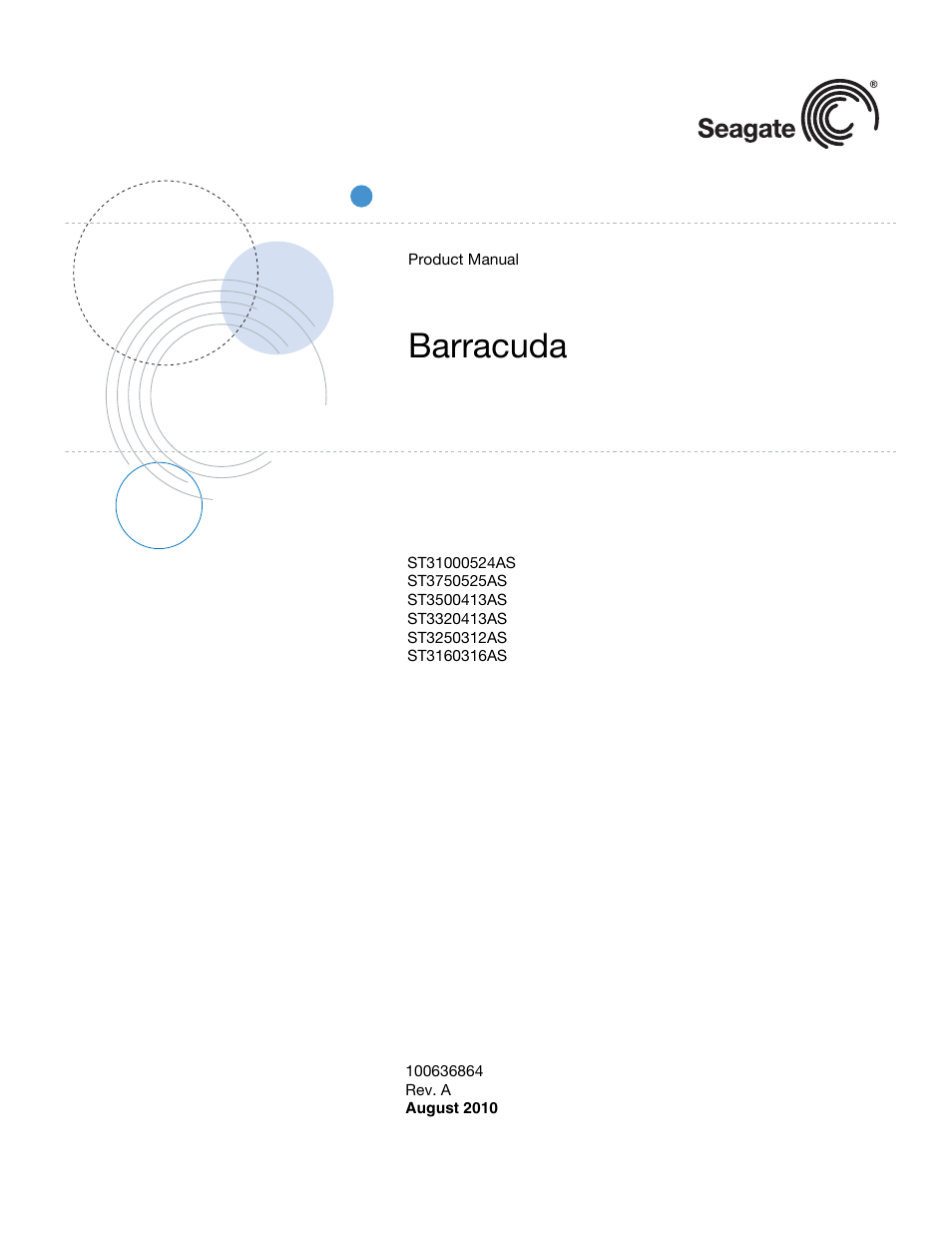 Seagate BARRACUDA ST31000524AS User Manual | 48 pages